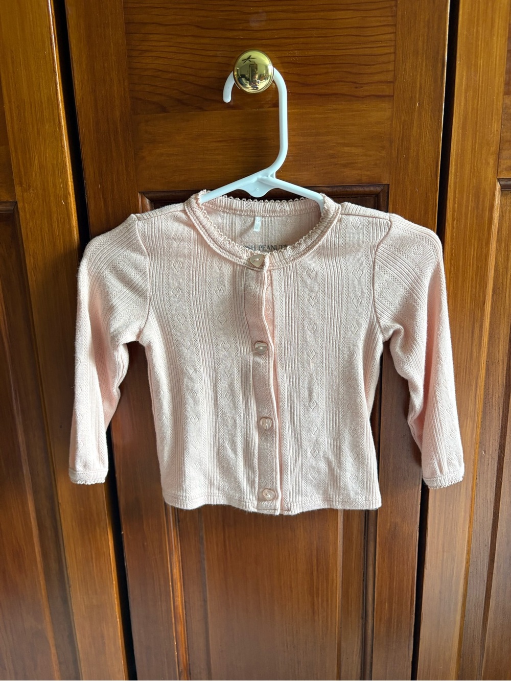 Baby Light Pink Knit Cardigan